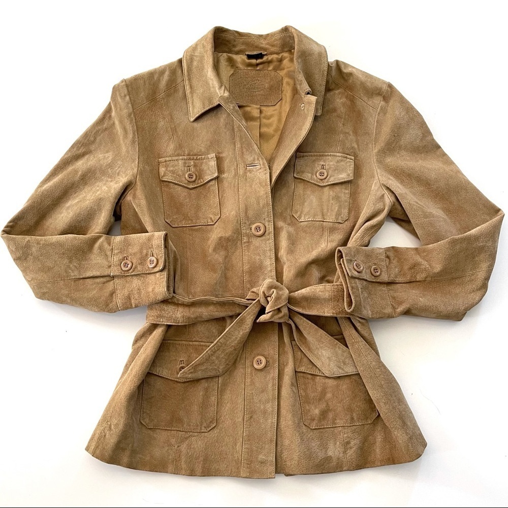 Dickies 90's Vintage Retro Leather Trench Medium